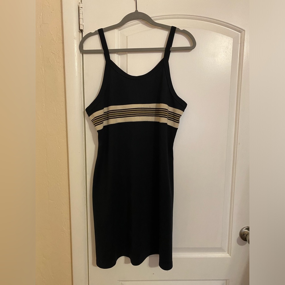 Black Sports Dress W/ Fit & Flare Shape